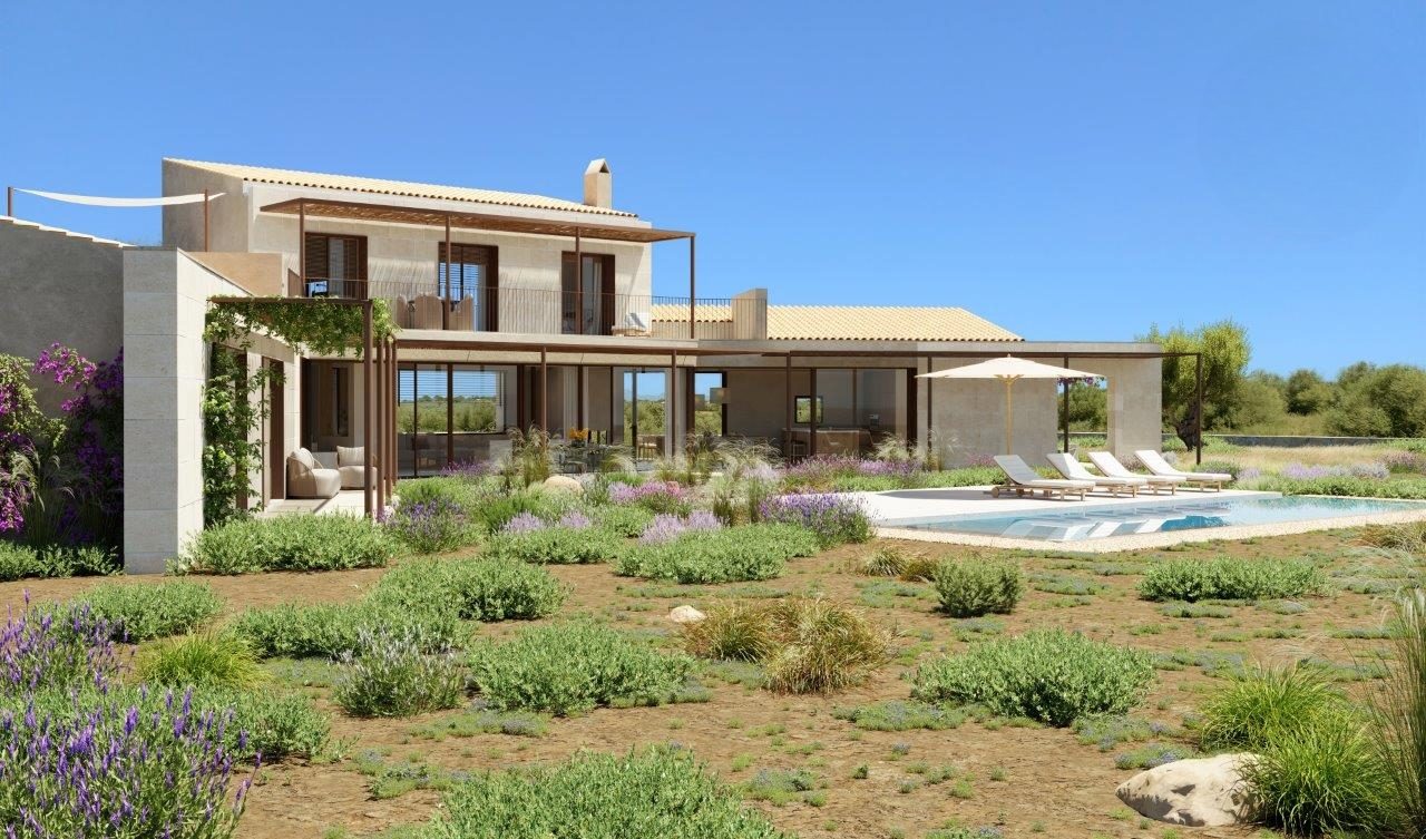 Visualisierung: die Finca im mediterranen Garten